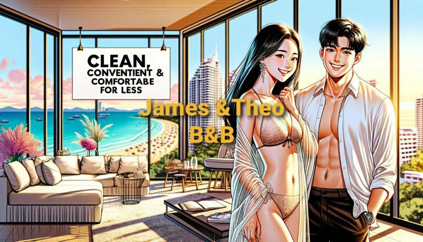 The Base Central Pattaya Quiet King-Bed With Infinity Pool & Free Netflix! Luaran gambar